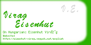virag eisenhut business card